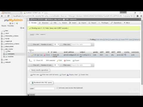 PHP Bootstrap3 Tutorial | Creating Countires List table and geting it in the PHP file Part 76