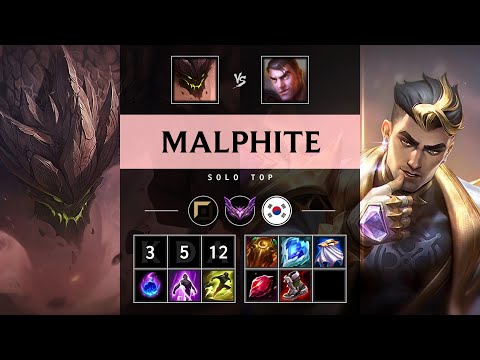 Malphite Top vs Jayce - KR Master Patch 25.18