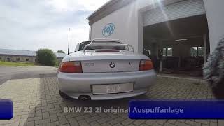 Video: Fox Edelstahl Sportauspuff-Komplettanlage ab Kat BMW Z3 2.0l Video: Fox Edelstahl Sportauspuff-Komplettanlage ab Kat BMW Z3 2.0l