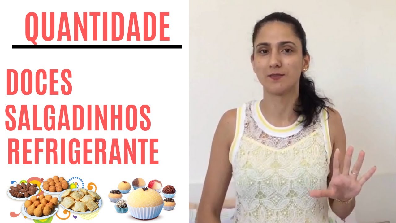 Como definir a quantidade de doces, salgados, bolo e refrigerante por pessoa | Iris Gabriel