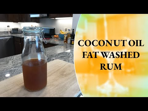 How to Fat Wash a Rum With Coconut Oil