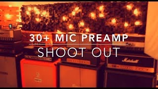 Video thumbnail for Mic Preamp Shoot Out I WORLDS LARGEST I Shred Shed by Shred Shed Studios