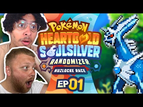 LAND OF LEGENDS: Pokemon Heartgold & Soulsilver Randomizer Nuzlocke Race [EP1]