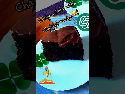 I wanted to try a chocolate cake, It was the recipe from chatgpt that saved the day. #chatgpt