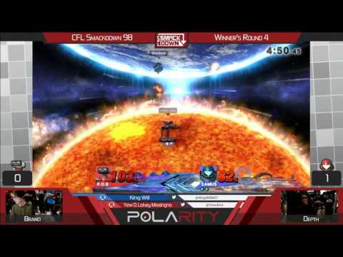 CFL Smackdown 98 WiiU - Brand (R.O.B.) vs Depth (Samus) - Winners R4