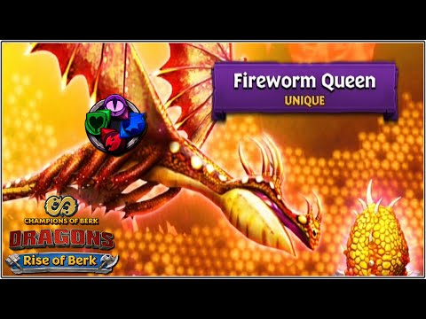 NEW UNIQUE FIREWORM QUEEN DRAGON | DRAGONS: RISE OF BERK