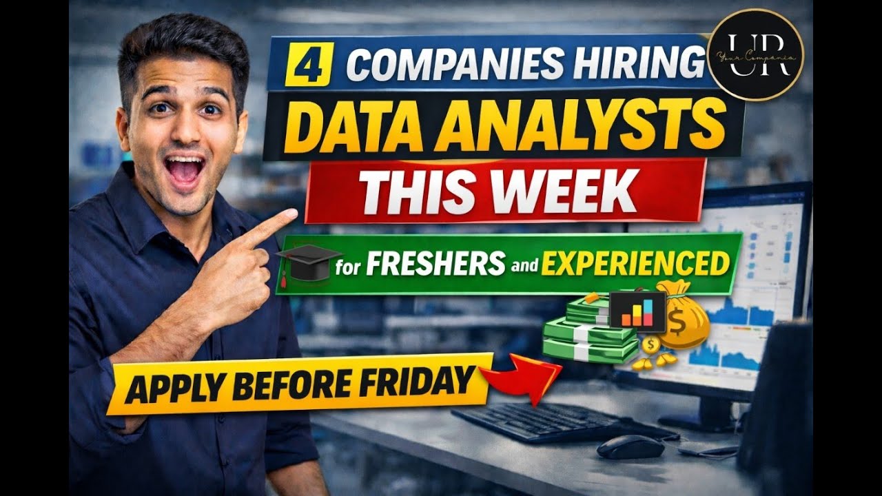 4 Companies Hiring Data Analysts THIS WEEK – Apply Before Friday
