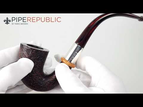 Dunhill - The White Spot Cumberland Pfeifen Calabash Einzelstück Silverband