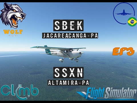 Voo VFR de Jacareacanga para Altamira-PA | MSFS + IVAO | EP3