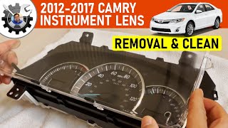 2013 Camry Cluster Lens Removal & Cleaning