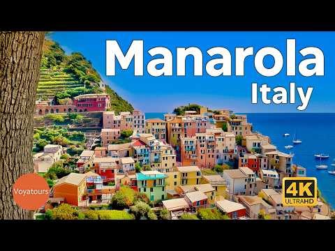 Manarola, Cinque Terre - Italy Walking Tour (4K 60fps ©️Voyatours)