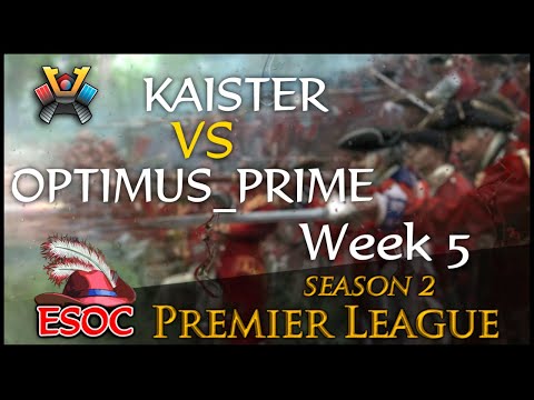 [AoE3] (NN) kaister vs (BIGs) OPTIMUS_PRIME— Week 5 — ESOC Premier League Season 2