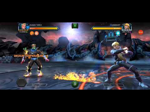 Human Torch vs Longshot- Canadian difficult