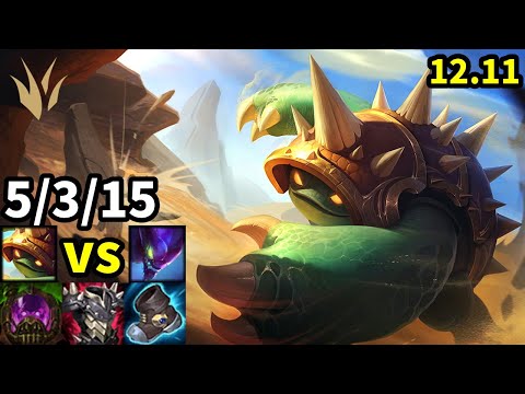 Rammus Jungle vs Kha'Zix - KR Master | Patch 12.11