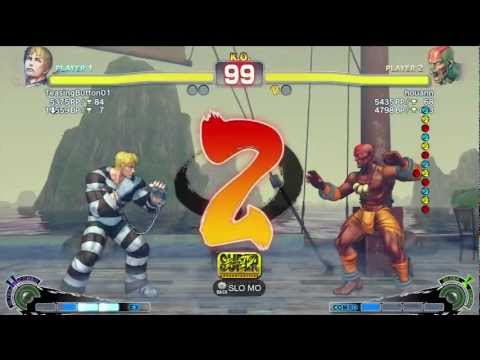 TeasingButton01 (Cody) vs Noriyasu (Dhalsim) AE2012 Endless Match *720p HD*