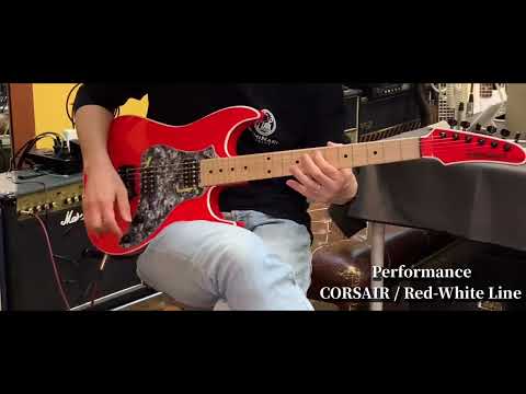 Performance Guitar CORSAIR / Red-White Line image 12
