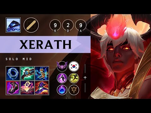 Xerath Mid vs Orianna - KR Master Patch 25.17
