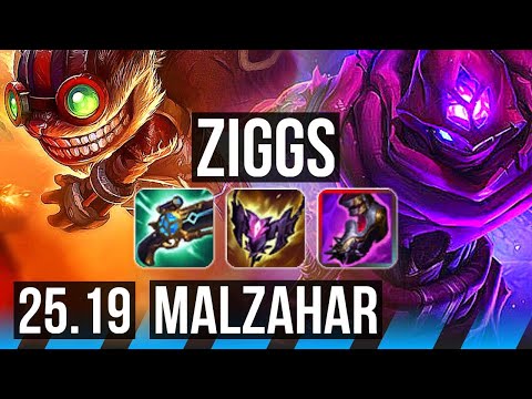 ZIGGS vs MALZAHAR (MID) | EUW Master | 25.19