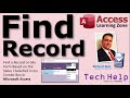 Microsoft Access Search: Find a Record on My Form Based on the Value I Selected in my Combo Box