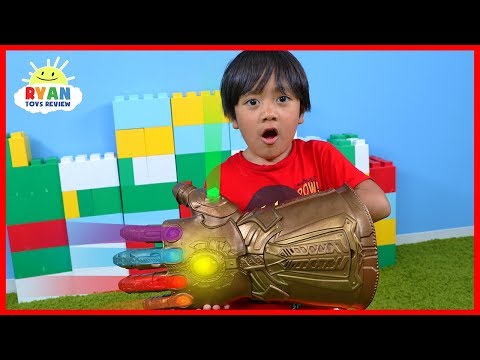 Marvel Avengers Thanos Infinity Gauntlet Hasbro Gear Test!!!!