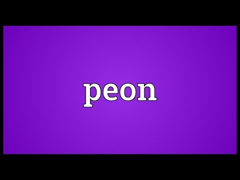 Peon Meaning