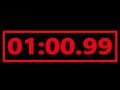 COUNTDOWN TIMER V 696 1 Min 1 Sec With Speed Music 4K