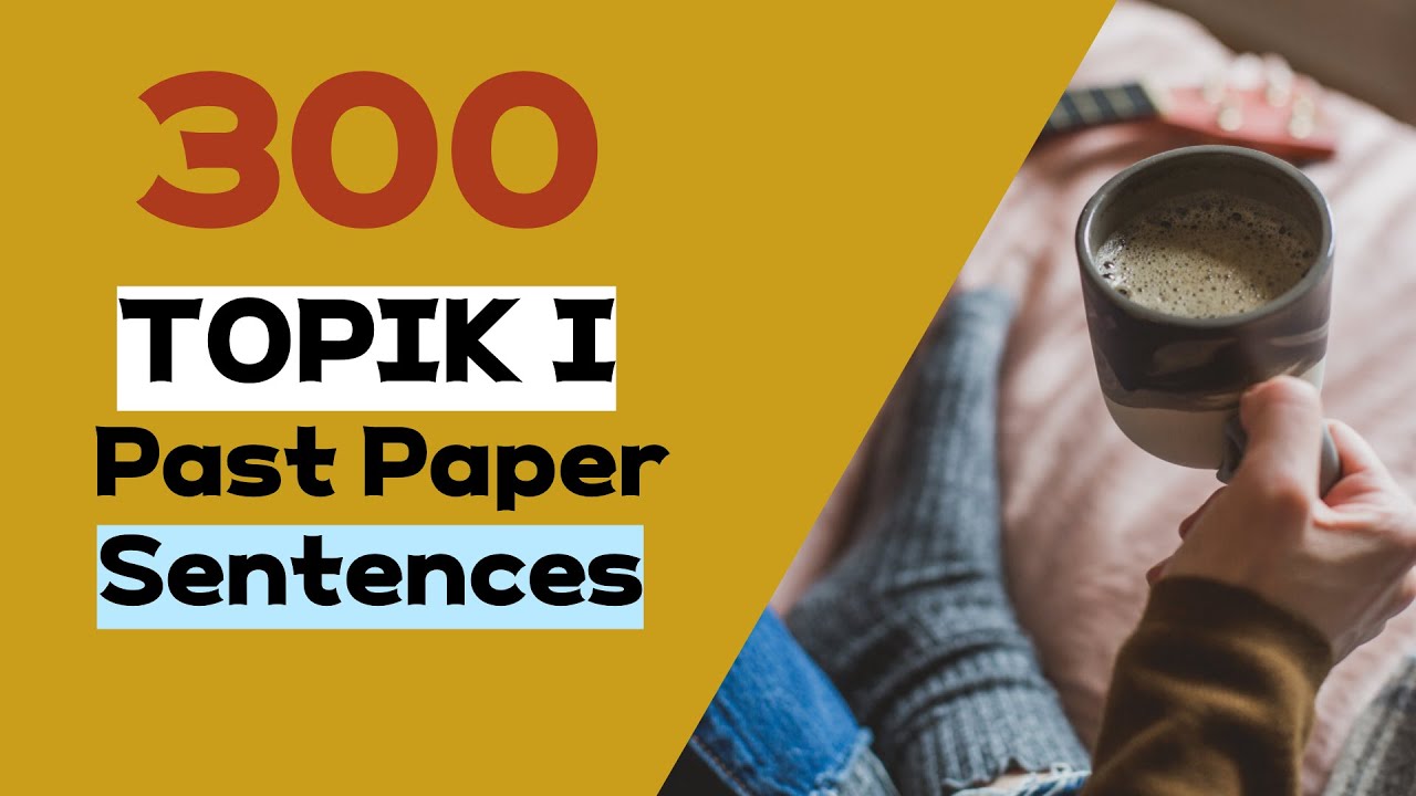 [Free PDF] Preparing for TOPIK 1? Master It All with This Video! | 300 TOPIK 1 Past Paper Sentences