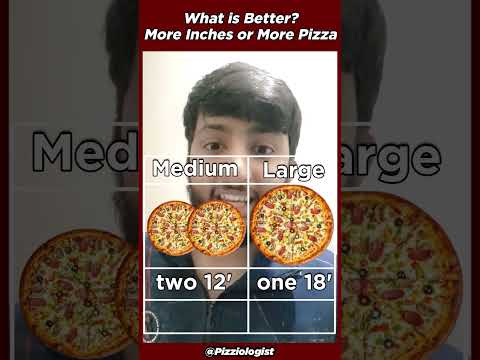 What is better More inches or More Pizzas? #pizza #shorts #pizziologist
