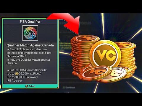 NBA 2K25: How to UNLOCK FIBA TOURNAMENT (25000 VC QUEST)