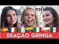 REAÇÃO GRINGA QUANDO FALO VÁRIAS LÍNGUAS Paris Gabriel Poliglota