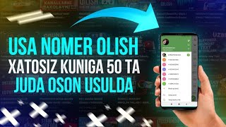 BEPULGA SAYT ORQALI TELEGRAM UCHUN USA NOMER OLISH 1QISM