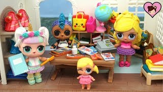 Download lagu LOL Unicorn Goes School  Supply Shoppping with Custom Barbie LOL Family mp3