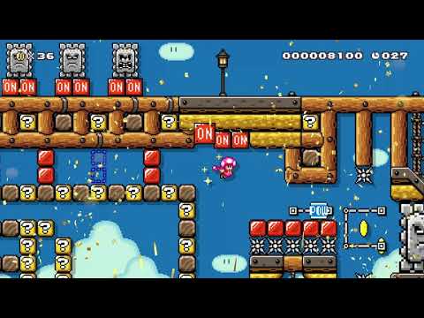 Thwomp ✕ Switch Run! ☆50second★ by らぁめん#11 🍄 Super Mario Maker 2 #aih 😶 No Commentary