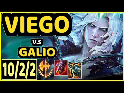 NA KYUNG (VIEGO) vs GALIO - 10/2/2 KDA MID CHALLENGER GAMEPLAY - KR