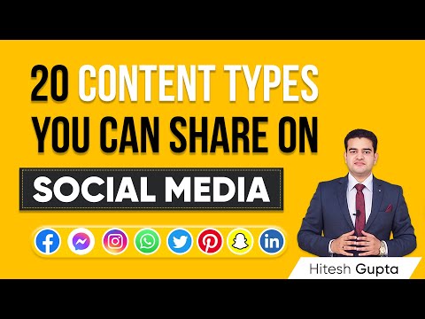 Types of Content You can Share on Social Media | Content Types for Social Media socialmediacontent