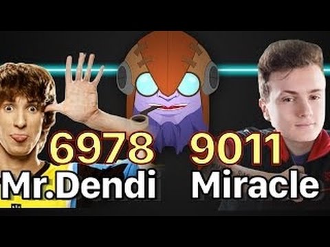 Dota 2 Miracle Dota 2 - Mr. Dendi Tinker in comparison to Miracle Tinker - 6978 vs 9011