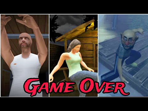 Evil Neighbor 1 2 And 3 - Game Over Scenes