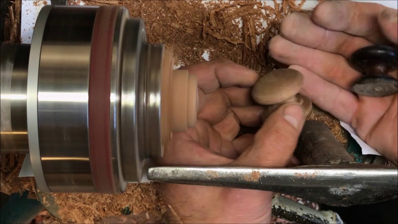 Hand woodturning Drawer Knobs- 2 different metods