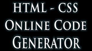 Free HTML CSS online layout code generator. Create build edit HTML5 CSS3  Website page layout.