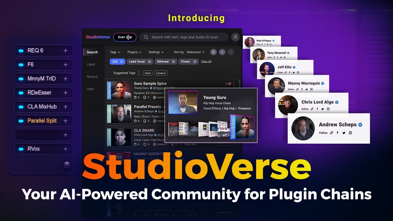 NEW! ðŸ“¢ StudioVerse: Your AI-Powered Community for Plugin Chains - YouTube