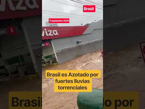 🚨 ¡ALERTA EN BRASIL! 🇧🇷 Fuertes lluvias torrenciales azotan a la ciudad de santa Catarina.