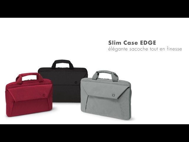Video Teaser für Slim Case EDGE 12-13.3 14-15.6 - black / grey / red French