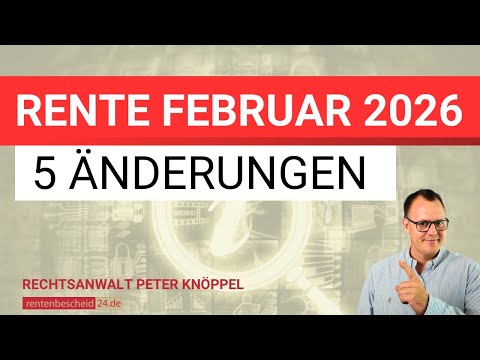 Rente Februar 2026: Das ist NEU und ändert sich für Rentner