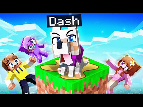 I Pretended to be a BABY DOG on One Block in Minecraft…