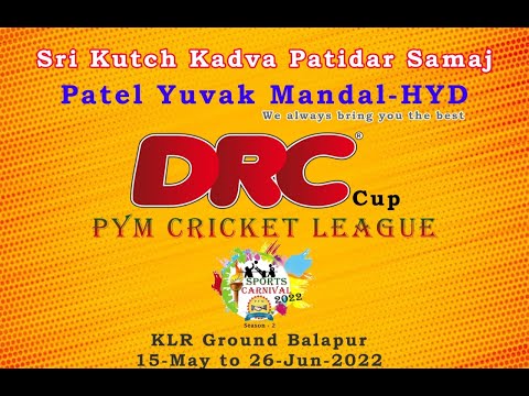 DRC CUP PYM HYD CRICKET LEAGUE 2022  ( ALL ROUNDERS V/S ROYAL KINGS  ) GROUND NO-3