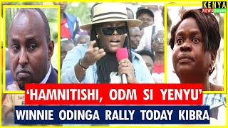 Winnie Odinga EXPLOSIVE speech DESTROYING ODM Leaders at Kamukunji Kibra Junet Mohamed Gladys Wanga