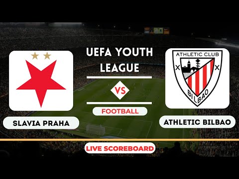 Live : Slavia Praha U19 vs Athletic Bilbao U19 | UEFA Youth League | Football Live Score