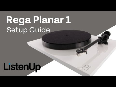 How To Setup Rega Planar 1 Belt-Drive Turntable