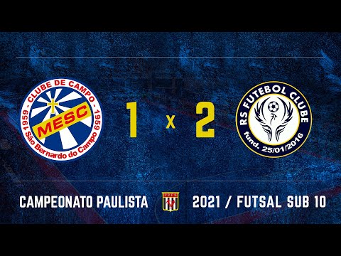 MESC/SBC  1 x 2 RS Futebol Clube - Campeonato Paulista FPFS 2021 sub10 - 16/10/2021