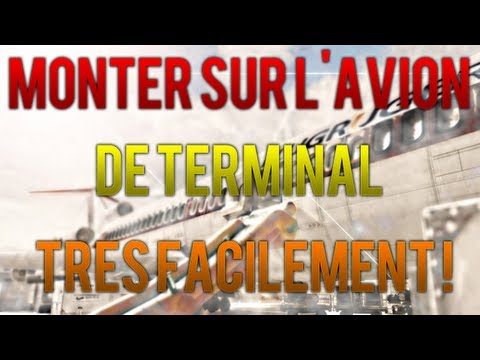 comment monter sur l'avion dans terminal